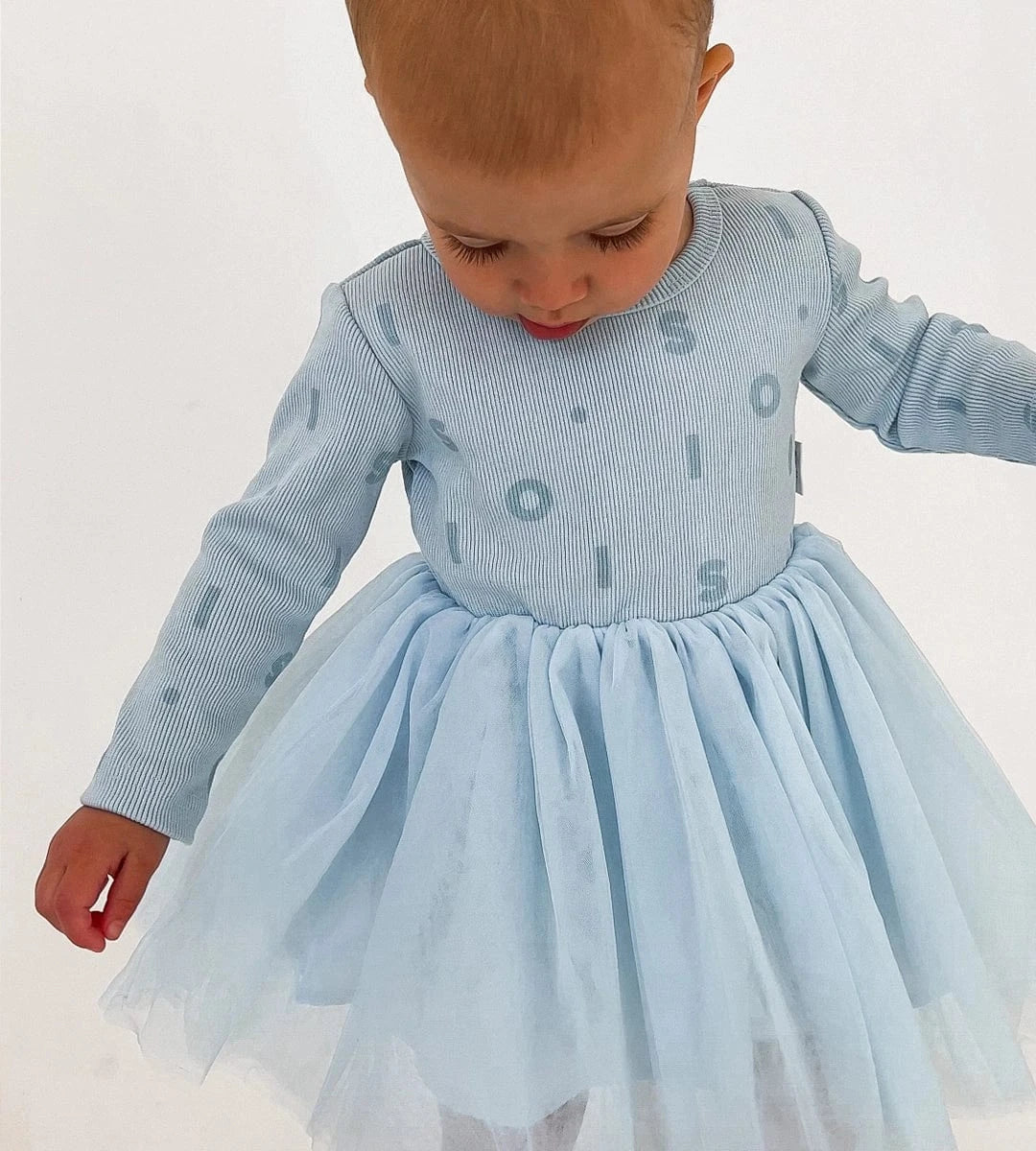 Ribbed Long Sleeve Tutu - Blue Comfy Collection 02 soll. the label