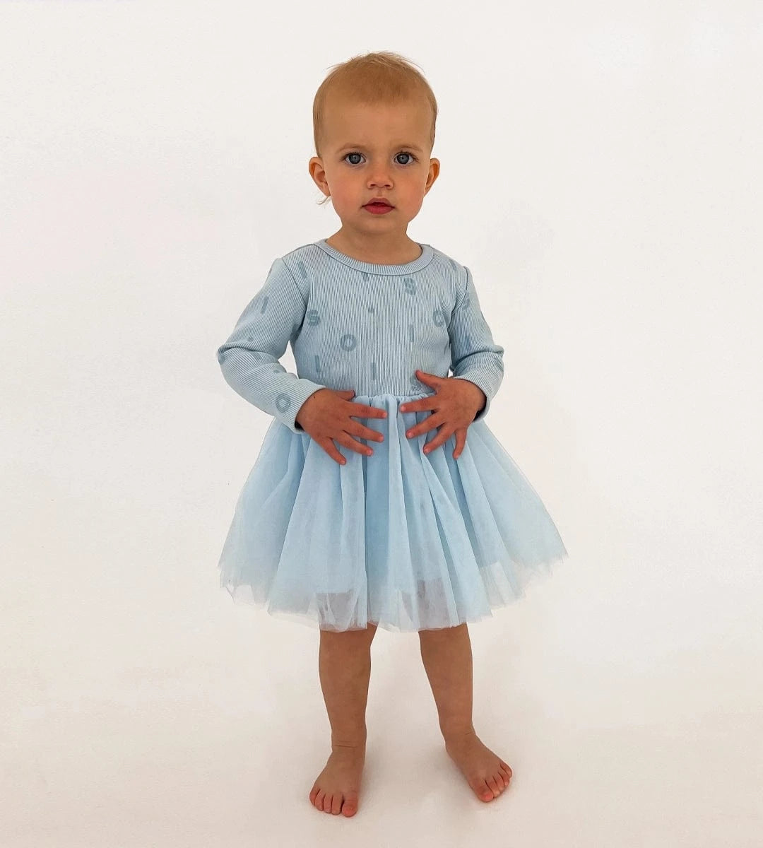 Ribbed Long Sleeve Tutu - Blue Comfy Collection 02 soll. the label