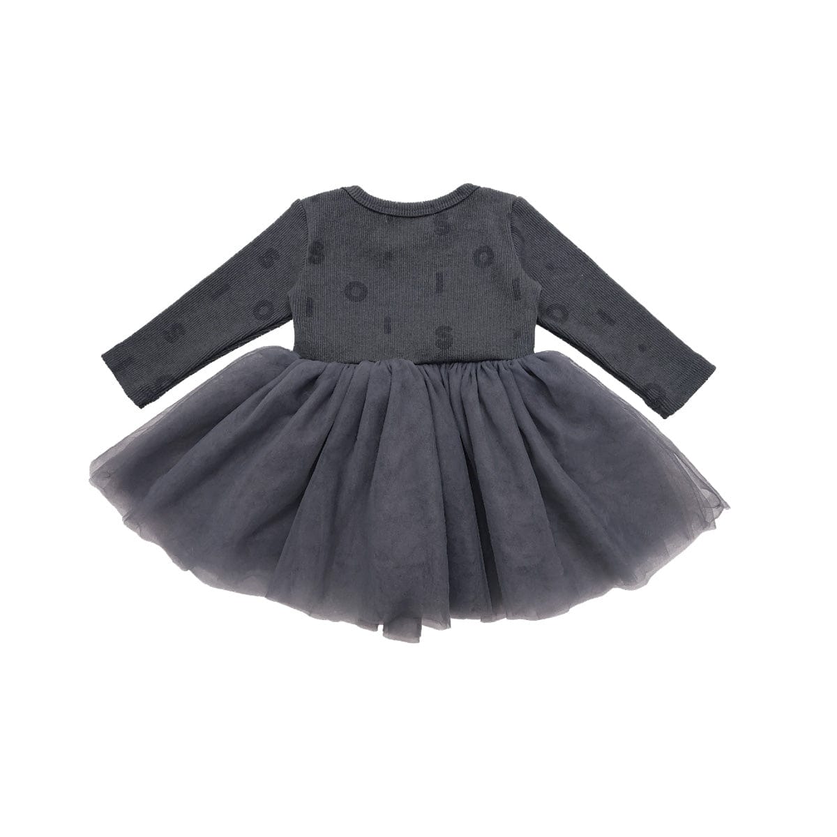 Ribbed Long Sleeve Tutu - Charcoal Comfy Collection 02 soll. the label