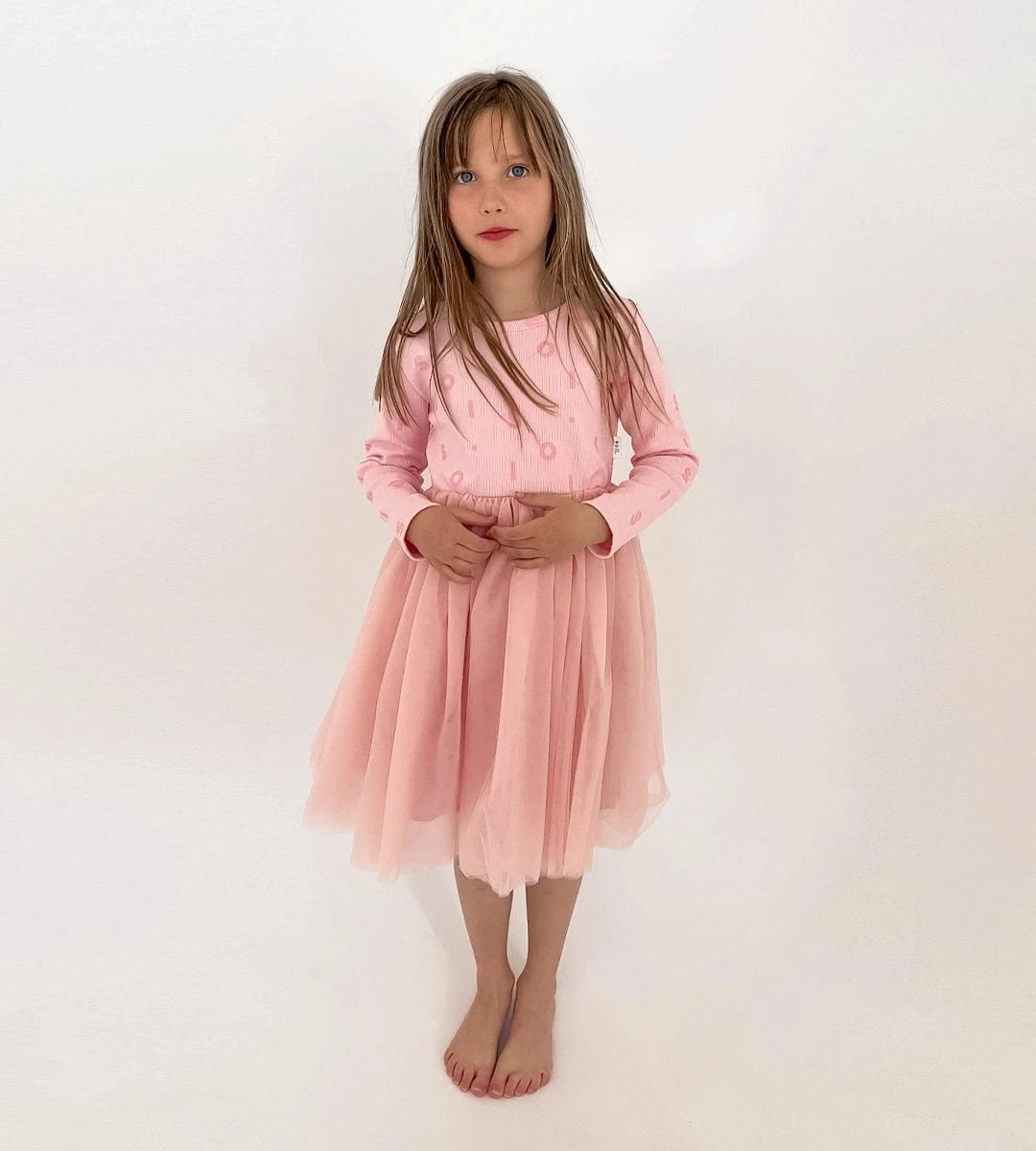 Ribbed Long Sleeve Tutu - Pink Comfy Collection 02 soll. the label