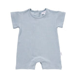 Ribbed Romper - Blue Ribbed Range Soll the Label