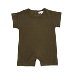 Ribbed Romper - Khaki Ribbed Range Soll the Label