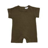 Ribbed Romper - Khaki Ribbed Range Soll the Label