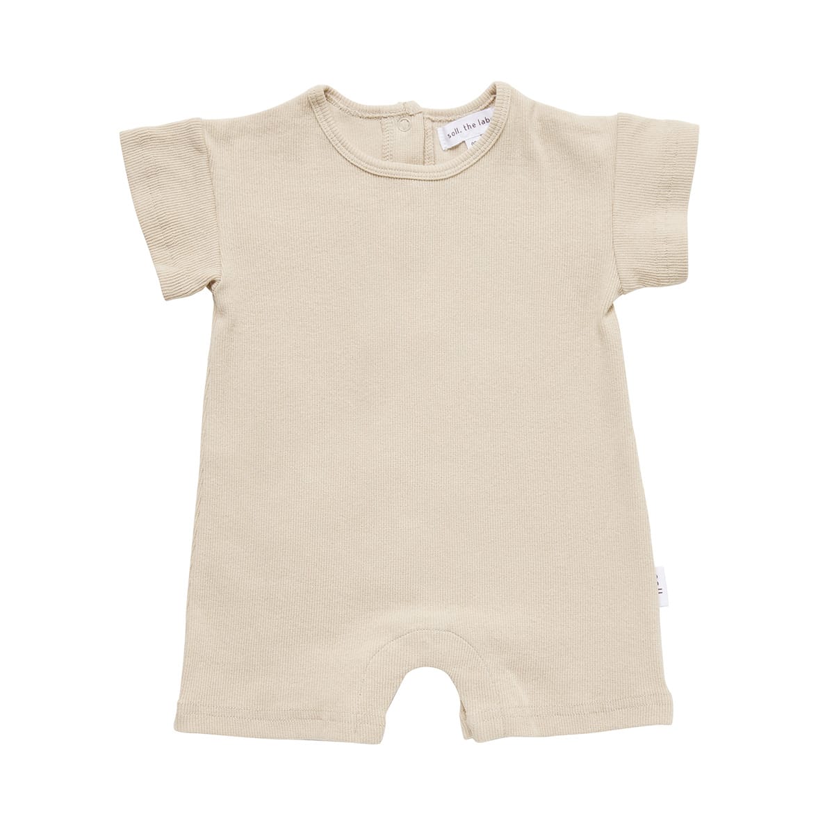 Ribbed Romper - Oat Ribbed Range Soll the Label