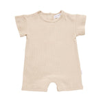Ribbed Romper - Oat Ribbed Range Soll the Label