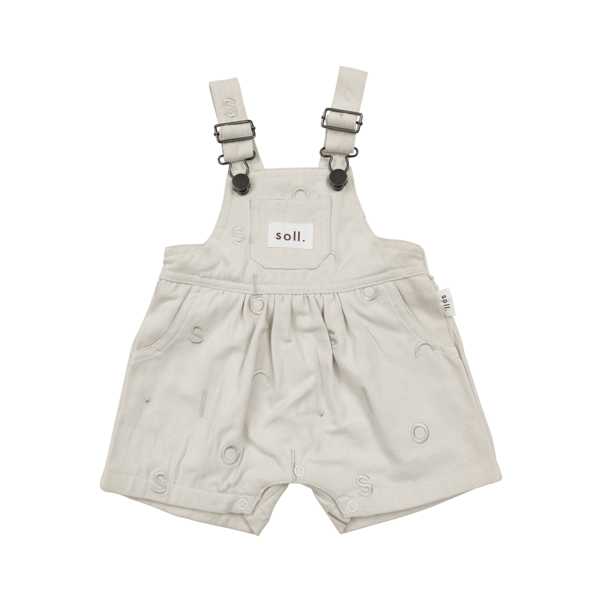 Soll Pattern Short Overall - Oat summer 02 collection soll. the label