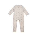 Soll Pattern Zip Bodysuit - Beige Comfy Collection 01 soll. the label