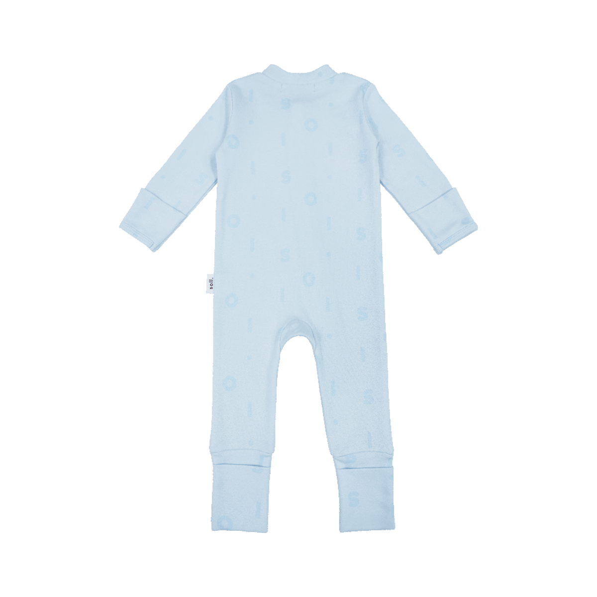 Soll Pattern Zip Bodysuit - Blue Comfy Collection 01 soll. the label