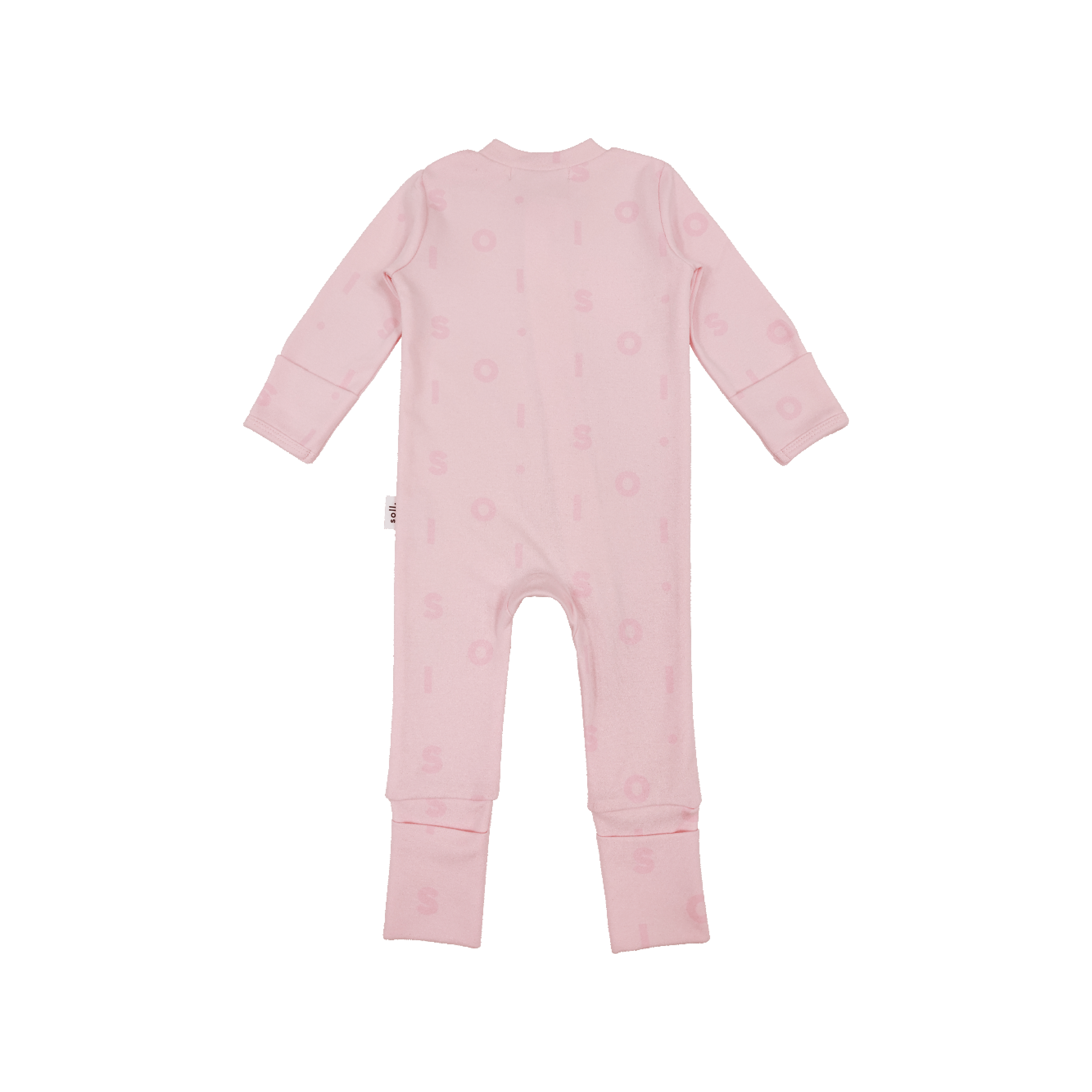 Soll Pattern Zip Bodysuit - Pink Comfy Collection 01 soll. the label