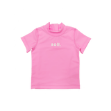 Soll Short Sleeve Swim Vest - Pink swimwear soll. the label