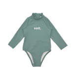Soll Swim Long Sleeve One Piece - Dark Sage swimwear soll. the label