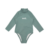 Soll Swim Long Sleeve One Piece - Dark Sage swimwear soll. the label