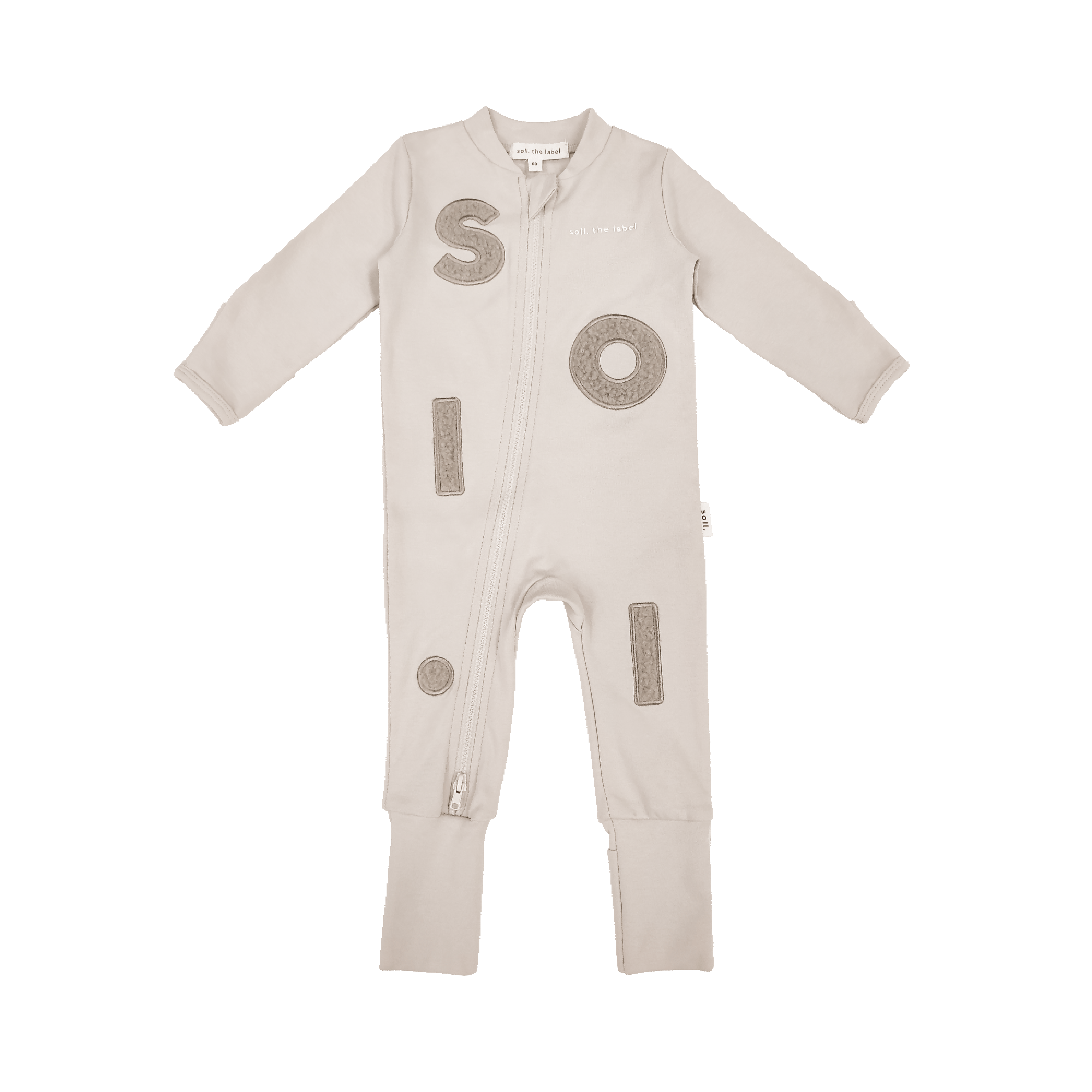 Soll Wooley Zip Bodysuit - Beige Comfy Collection 01 soll. the label