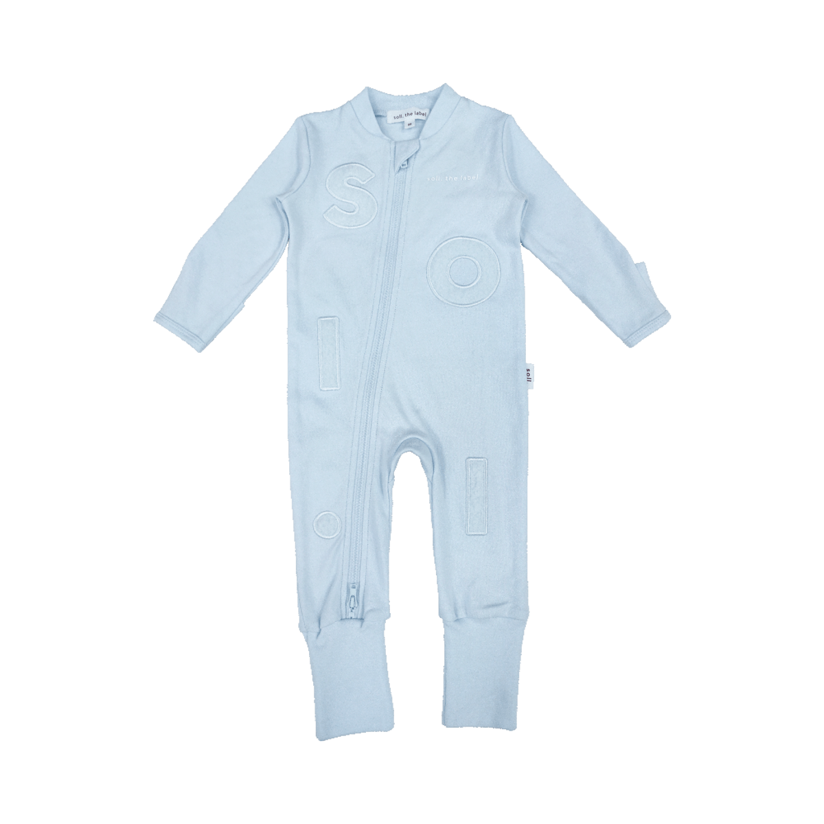 Soll Wooley Zip Bodysuit - Blue Comfy Collection 01 soll. the label