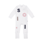 Soll Wooley Zip Bodysuit - Multi Pink Comfy Collection 01 soll. the label