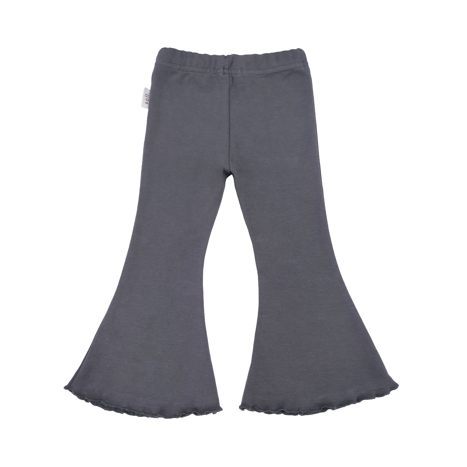 Stretch Cotton Flares - Charcoal spring soll. the label
