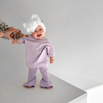 Stretch Cotton Flares - Lilac winter 23 soll. the label