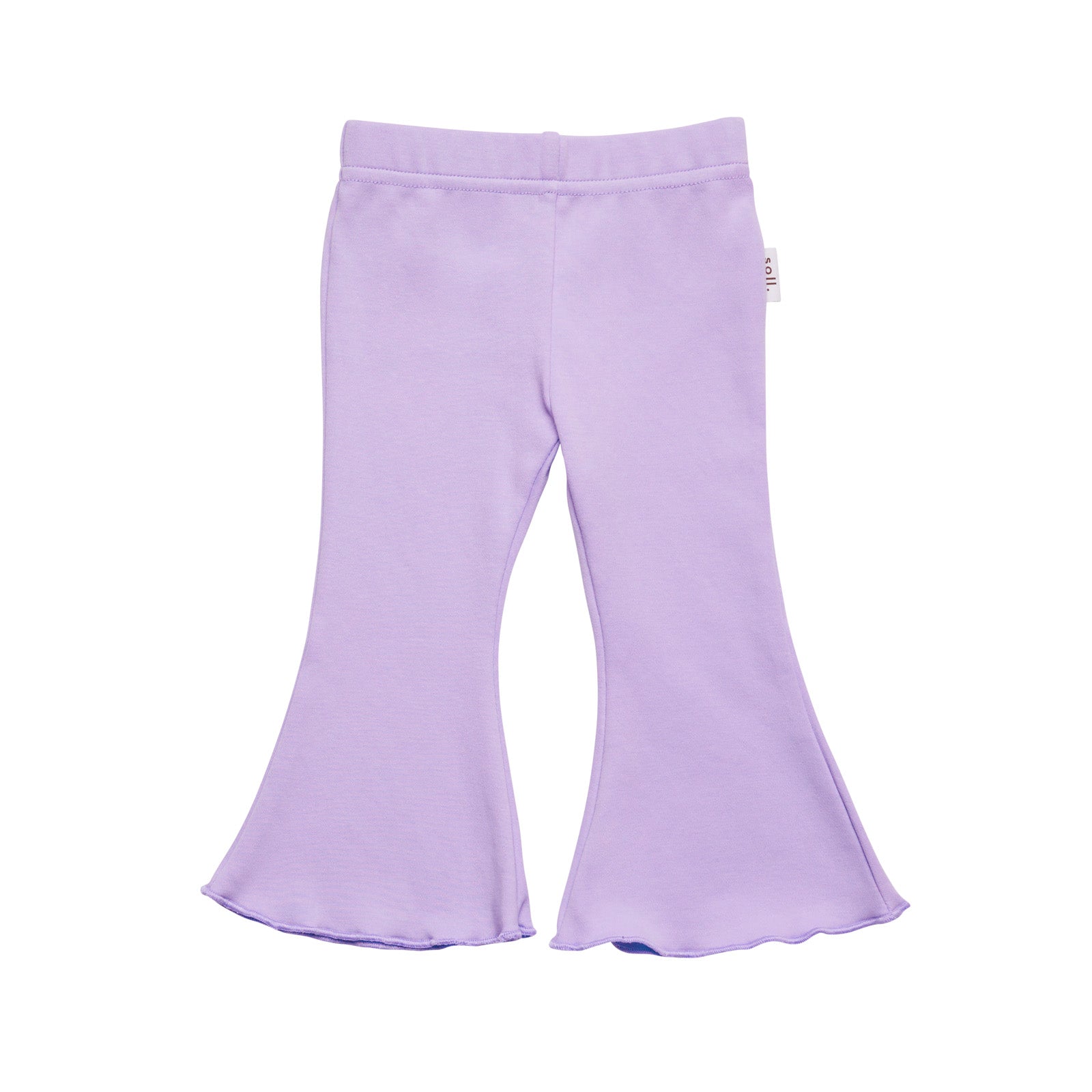Stretch Cotton Flares - Lilac winter 23 soll. the label
