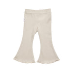 Stretch Cotton Flares - Oat winter 23 soll. the label