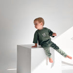 Stretch Cotton Leggings - Dark Sage winter 23 soll. the label