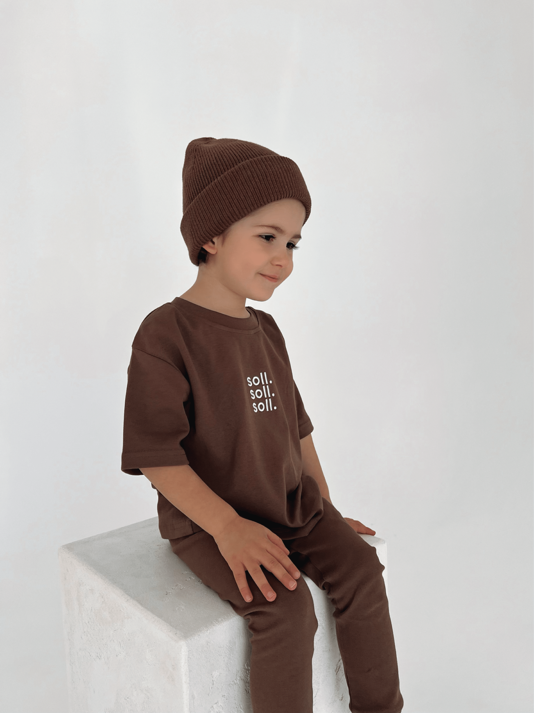 Stretch Cotton Leggings - Mocha winter 23 soll. the label