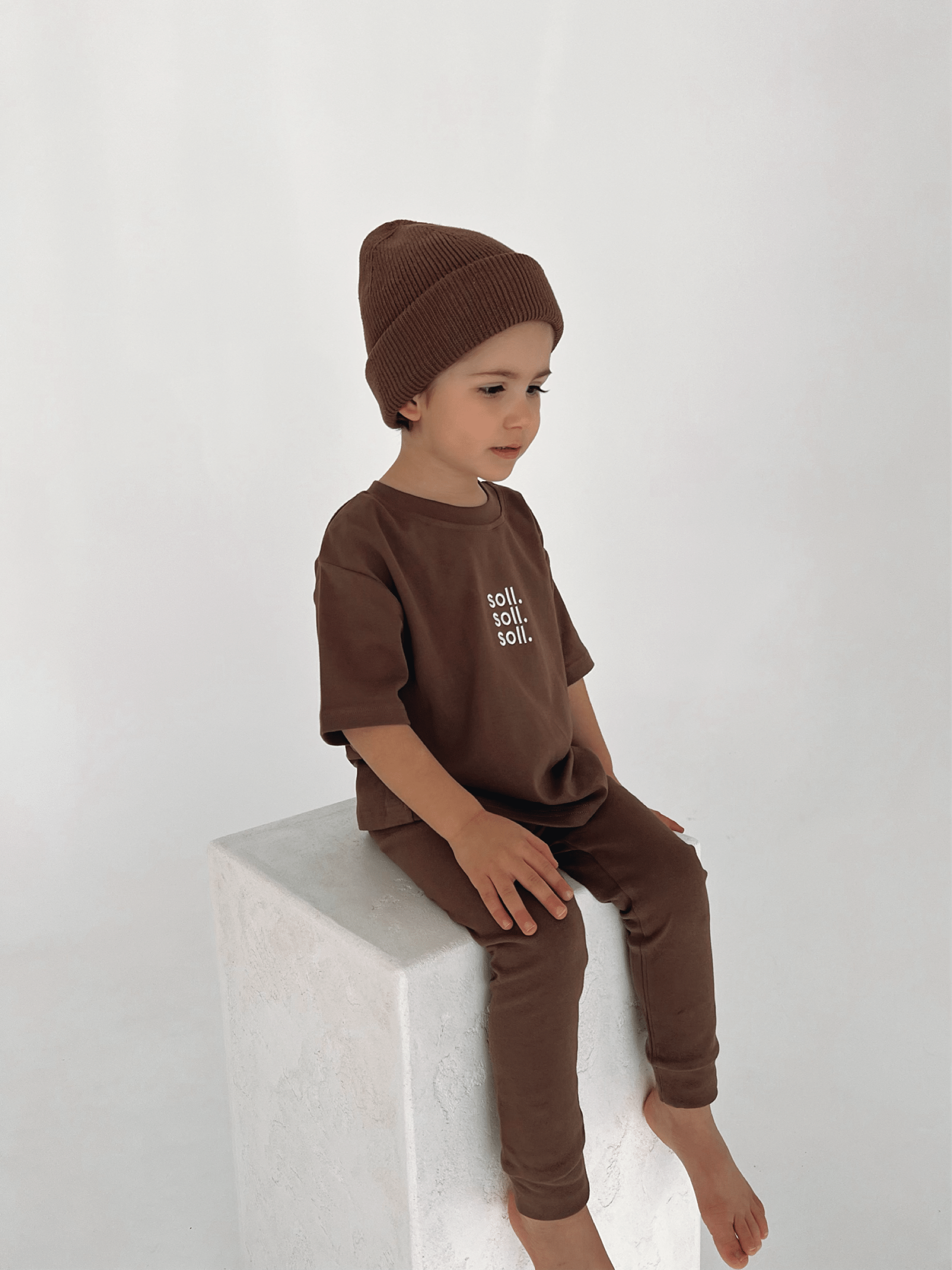 Stretch Cotton Leggings - Mocha winter 23 soll. the label