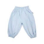 Woven Cotton Soll Bubble Pants - Blue Comfy Collection 02 soll. the label