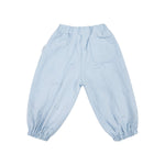 Woven Cotton Soll Bubble Pants - Blue Comfy Collection 02 soll. the label