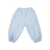 Woven Cotton Soll Bubble Pants - Blue Comfy Collection 02 soll. the label