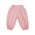 Woven Cotton Soll Bubble Pants - Pink Comfy Collection 02 soll. the label
