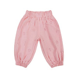 Woven Cotton Soll Bubble Pants - Pink Comfy Collection 02 soll. the label