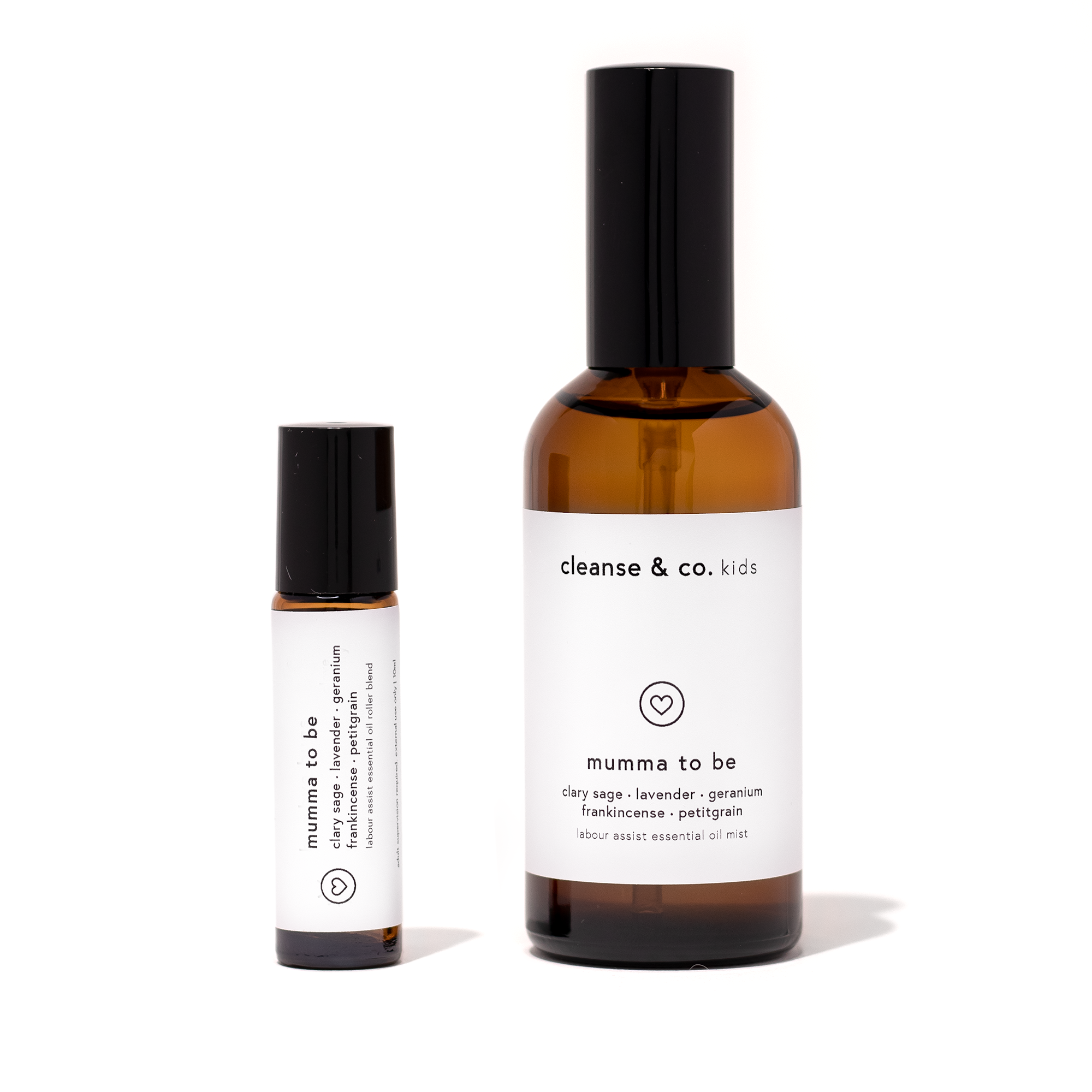 Cleanse & Co. Mumma & Kids Blend. Mumma To Be. Labour Assist Essential Oil Blend.
