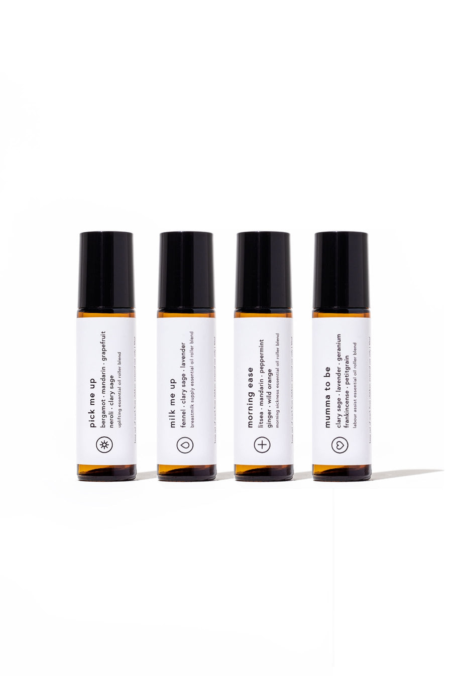 Cleanse & Co. Mumma & Kids Blends. Mum Essential Oil Blend Collection Rollers.