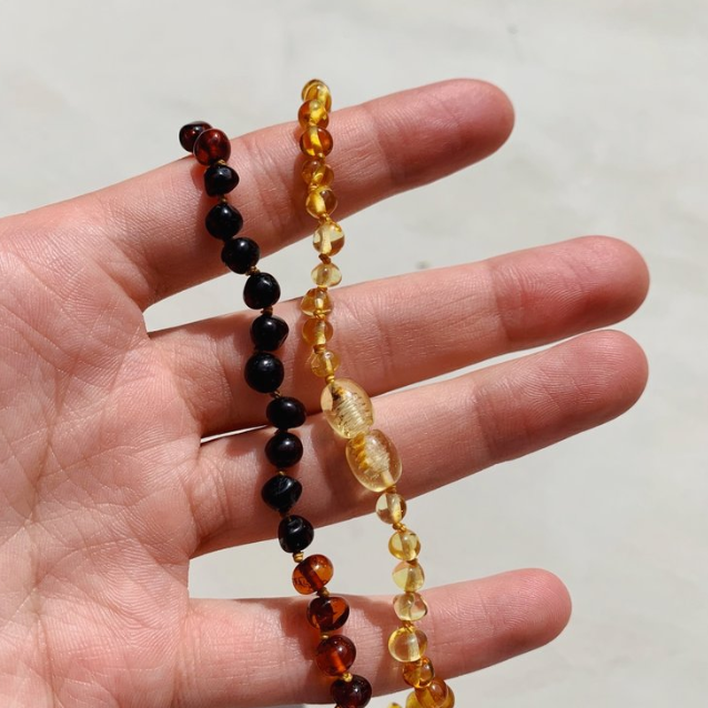 Cleanse & Co. Kids. Beans Rainbow Amber Necklace For Kids. Soll. The Label.