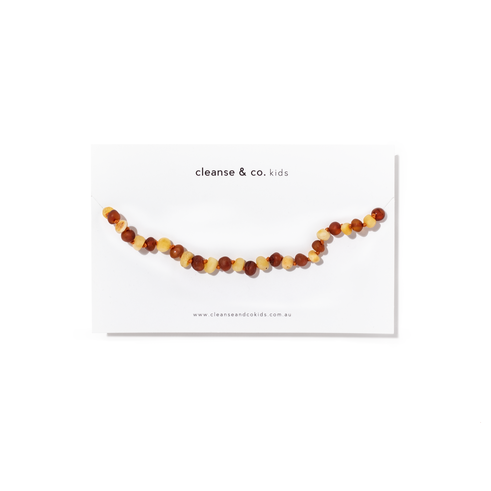Cleanse & Co. Kids. Milk and Cognac Necklace For Kids. Soll. The Label.