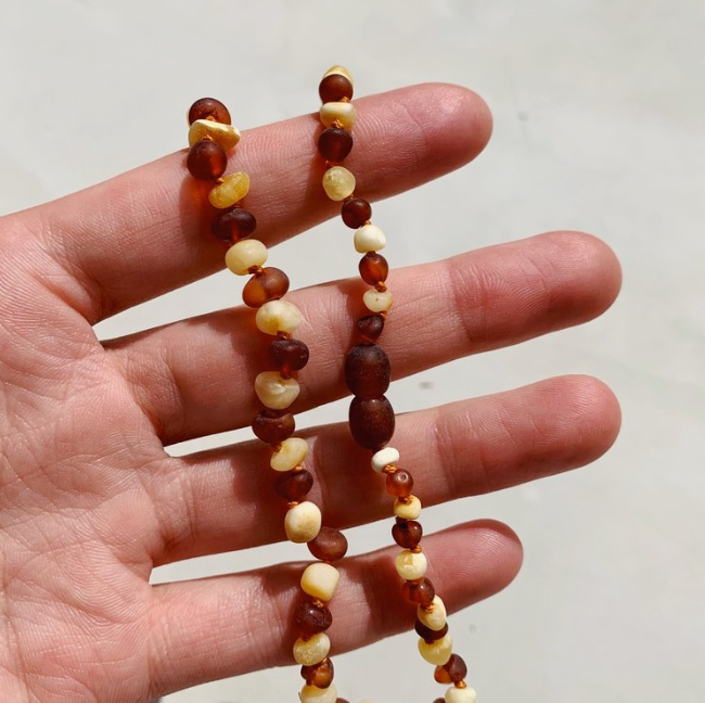 Cleanse & Co. Kids. Milk and Cognac Necklace For Kids. Soll. The Label.