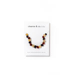 Cleanse & Co. Kids. Multi 3 Colour Amber Bracelet For Kids. Soll. The Label.