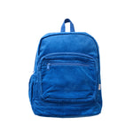 Kids Dark Blue Corduroy Backpack