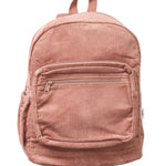 Kids Dark Blush Corduroy Backpack