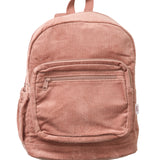Kids Dark Blush Corduroy Backpack