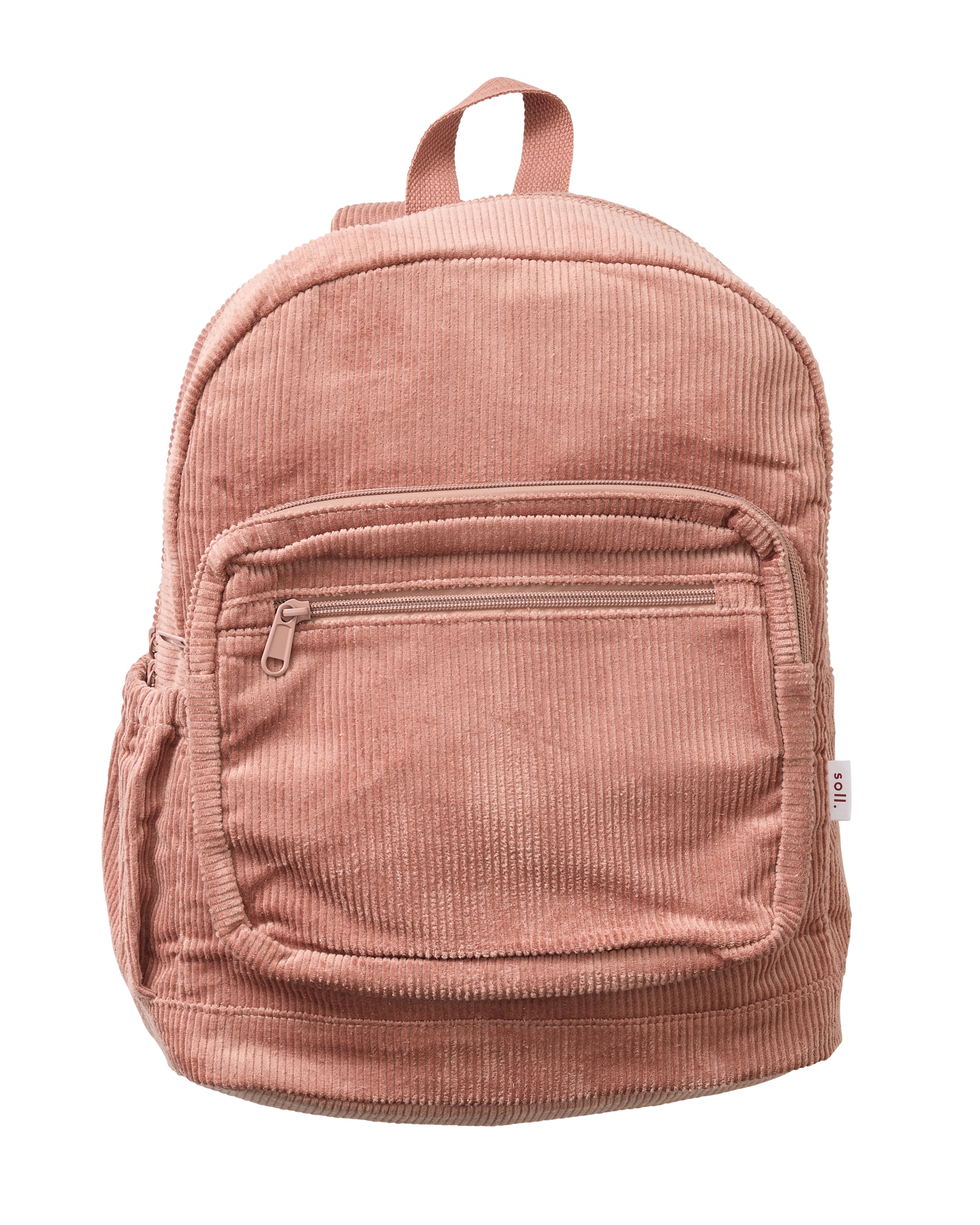 Kids Dark Blush Corduroy Backpack