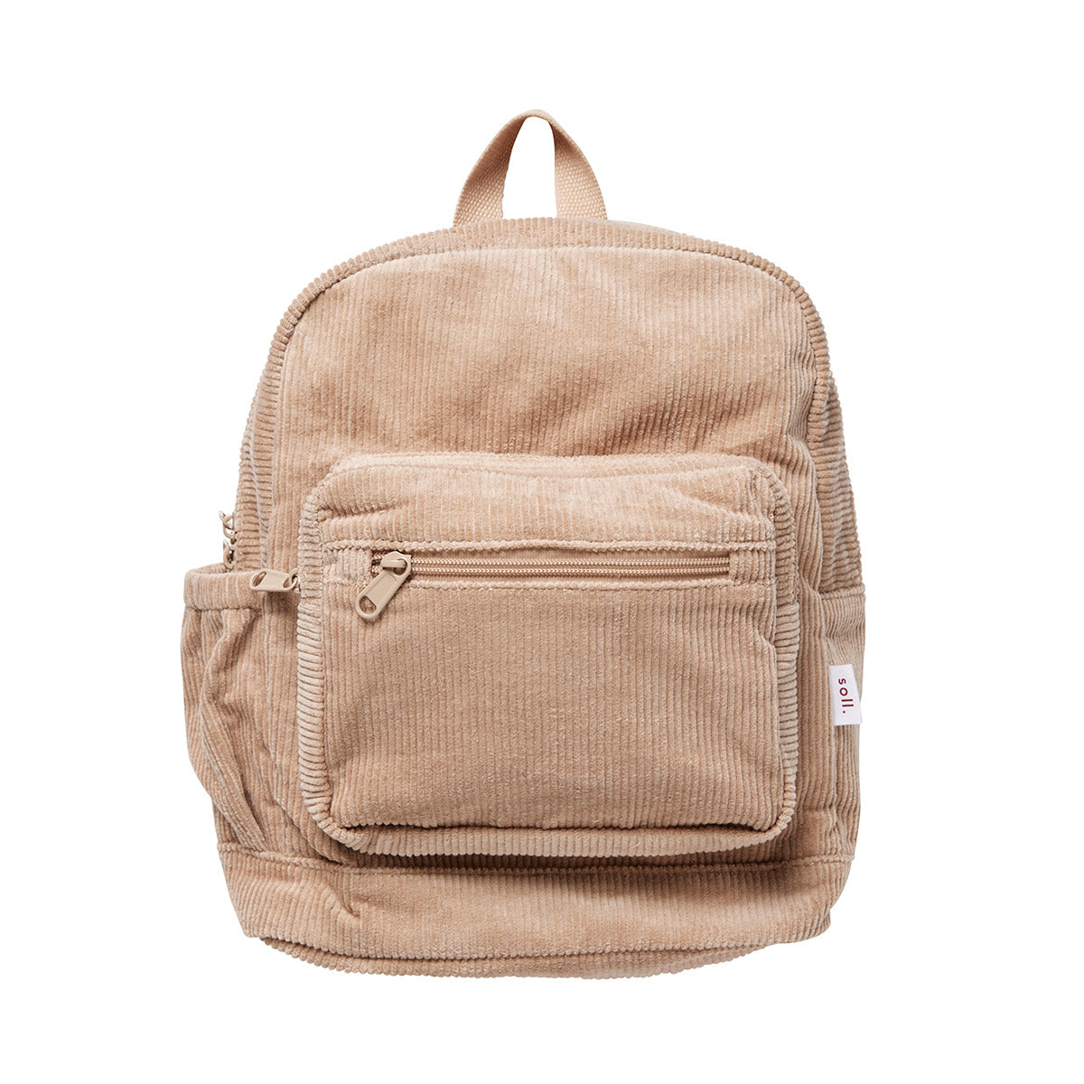 Kids Camel Corduroy Backpack