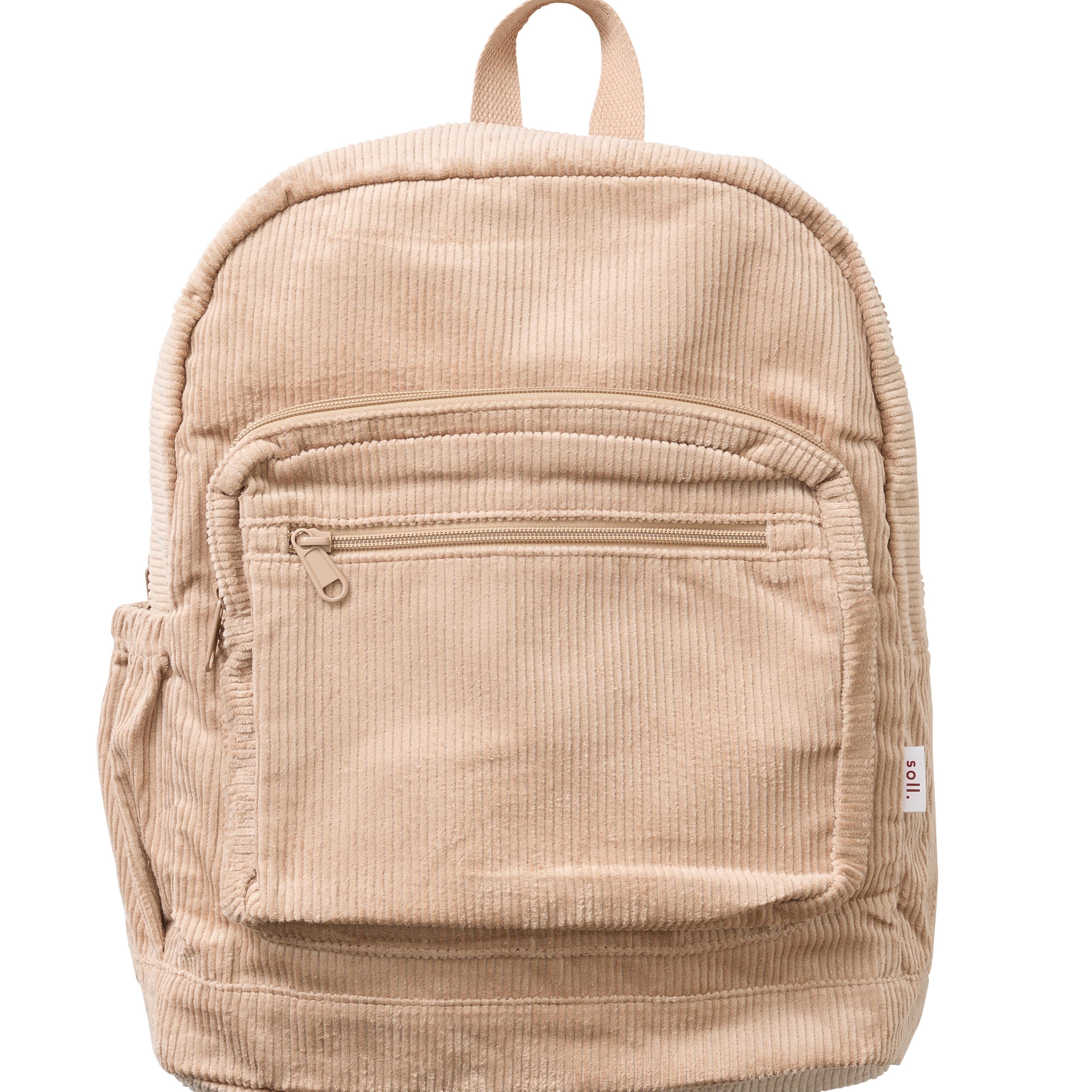 Kids Camel Corduroy Backpack