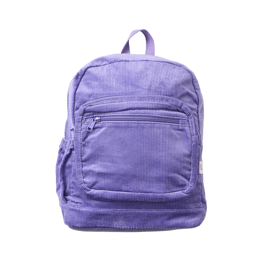 Corduroy Backpack - Purple