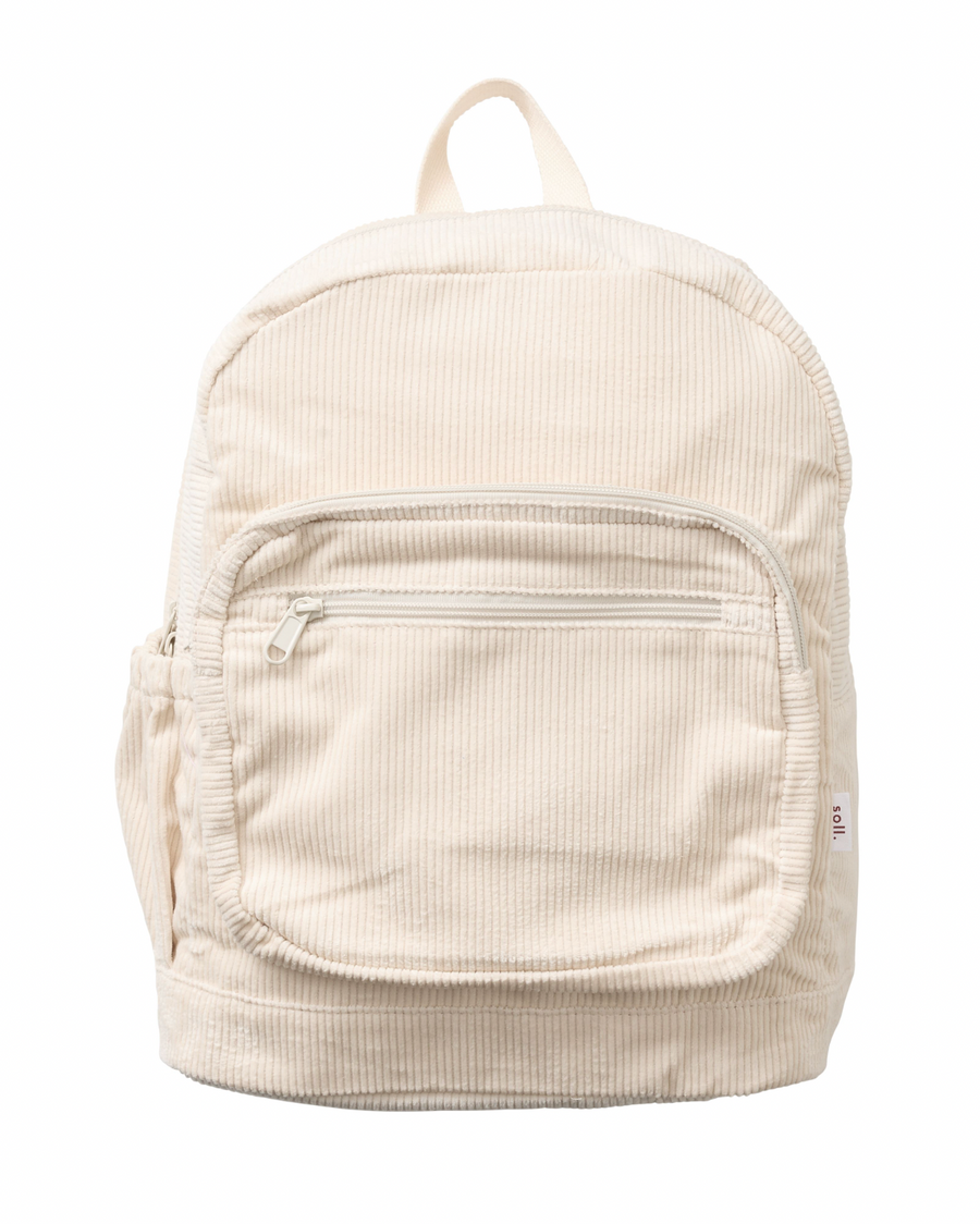 Corduroy Backpack - Cream