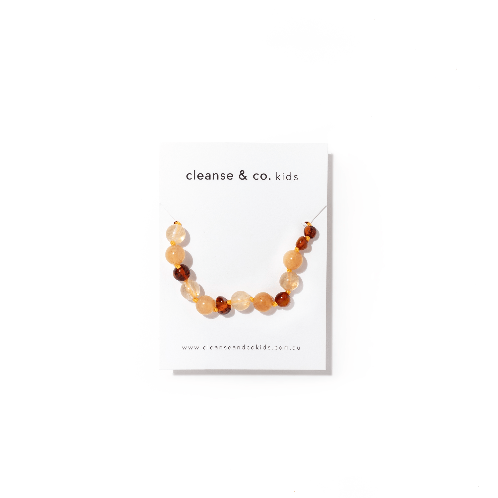 Cognac Quartz & Yellow Aventurine Bracelet healing jewellery cleanse & co. kids