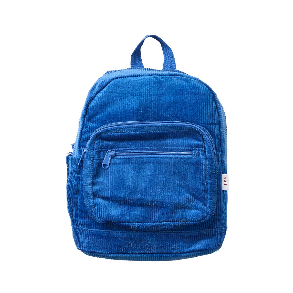 Corduroy Backpack - Dark Blue backpack soll. the label