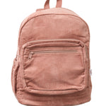 Corduroy Backpack - Dark Blush backpack soll. the label