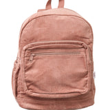 Corduroy Backpack - Dark Blush backpack soll. the label