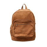 Corduroy Backpack - Dark Mustard backpack soll. the label